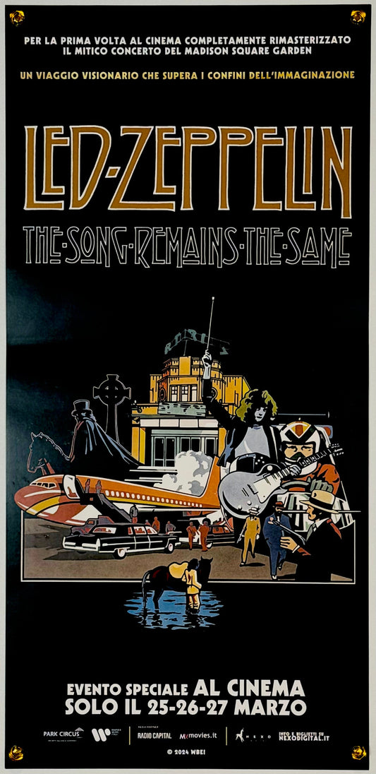 『レッドツェッペリン 狂熱のライブ』 映画 ポスター イタリア オリジナル [1686]