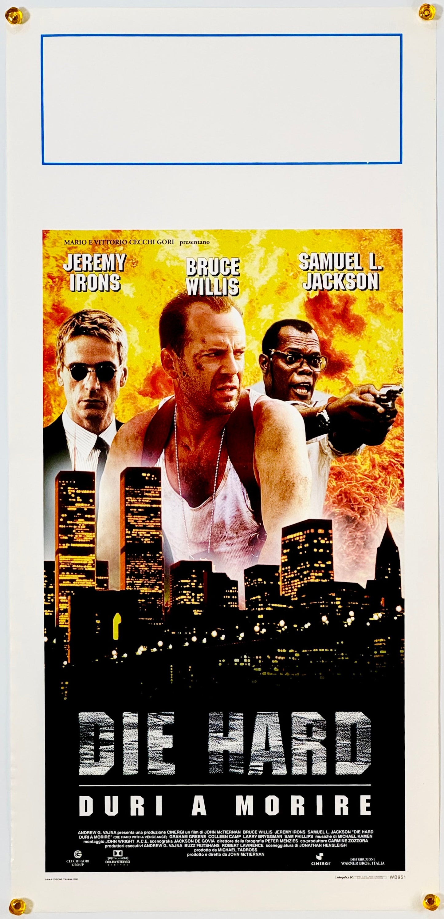 『ダイ・ハード3』 映画 ポスター イタリア オリジナル [1709]