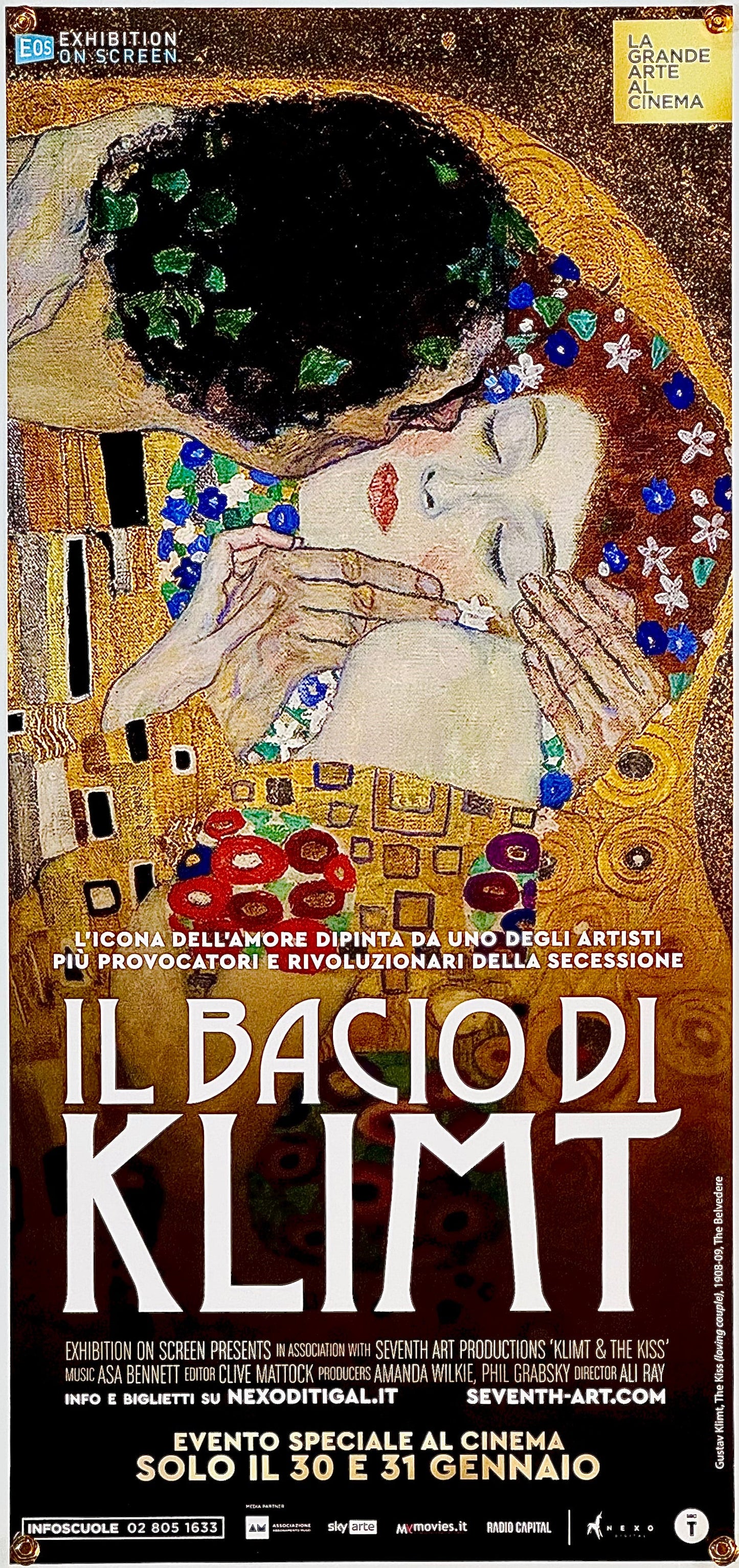 『クリムトと「接吻」 Klimt & The Kiss』 映画 ポスター イタリア オリジナル [1712]
