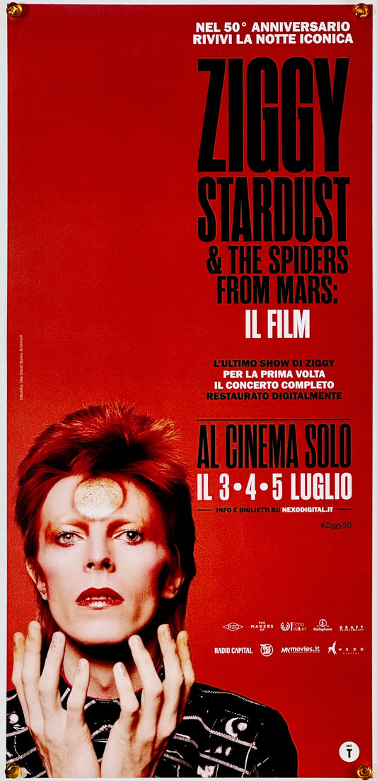 『ジギー・スターダスト デジタルリマスター版 デビッド・ボウイ』 映画 ポスター イタリア オリジナル [1714]