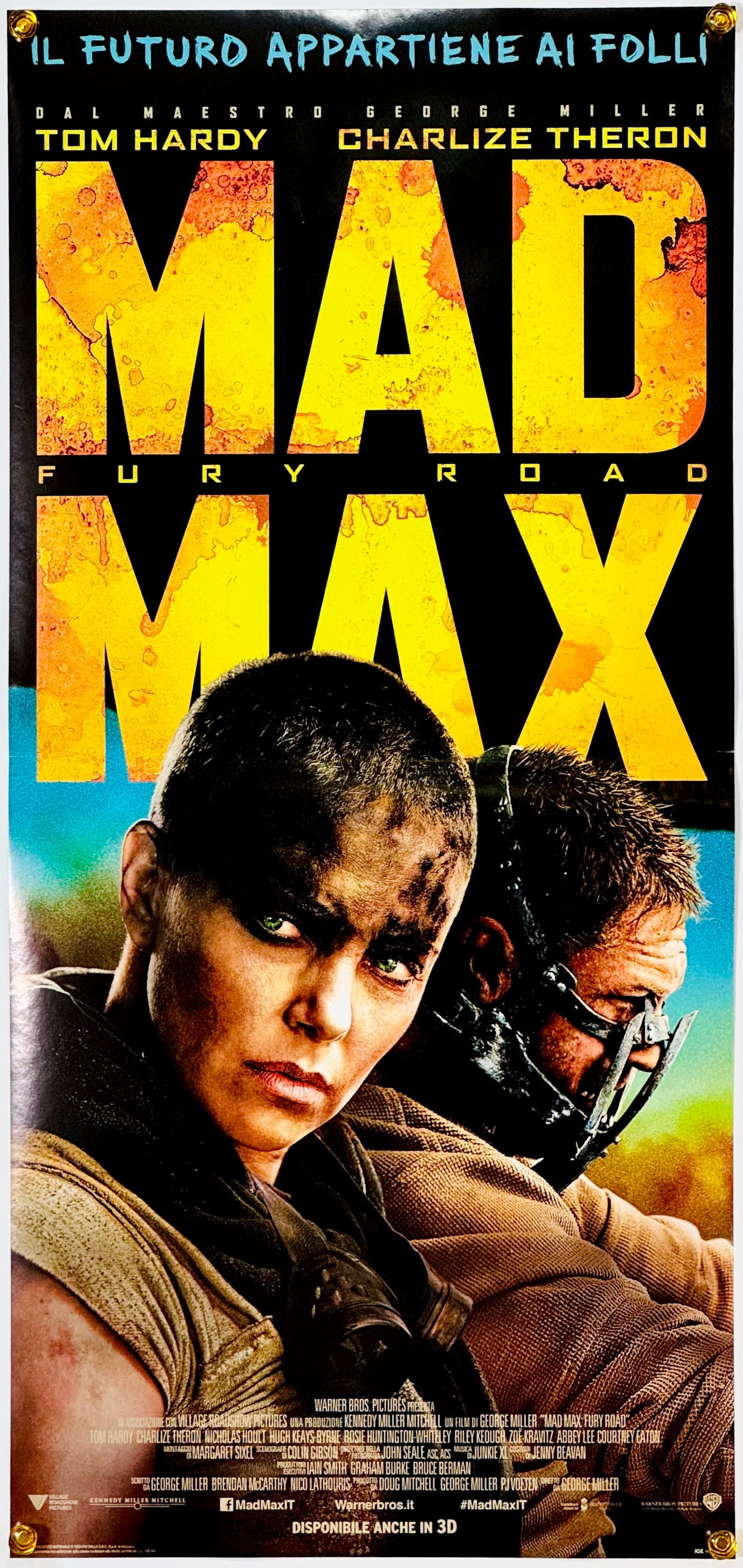 『マッドマックス 怒りのデス・ロード』 映画 ポスター イタリア オリジナル [1725]