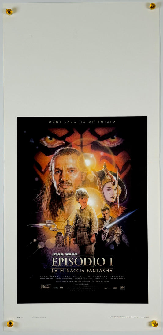 『スター・ウォーズ エピソード1/ファントム・メナス』 映画 ポスター イタリア オリジナル [1742]