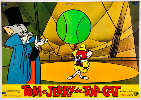 『トムとジェリー Tom e Jerry in Top Cat』 映画 ポスター イタリア オリジナル [175]