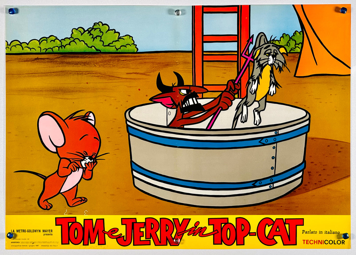 『トムとジェリー Tom e Jerry in Top Cat』 映画 ポスター イタリア オリジナル [176]