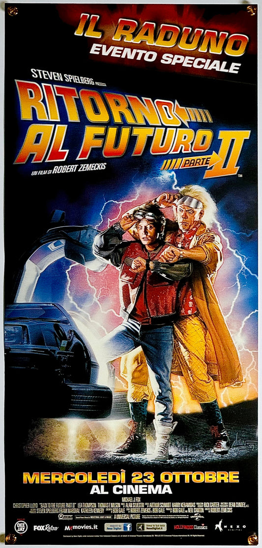 『バック・トゥ・ザ・フューチャー PART2』 映画 ポスター イタリア オリジナル [1785]