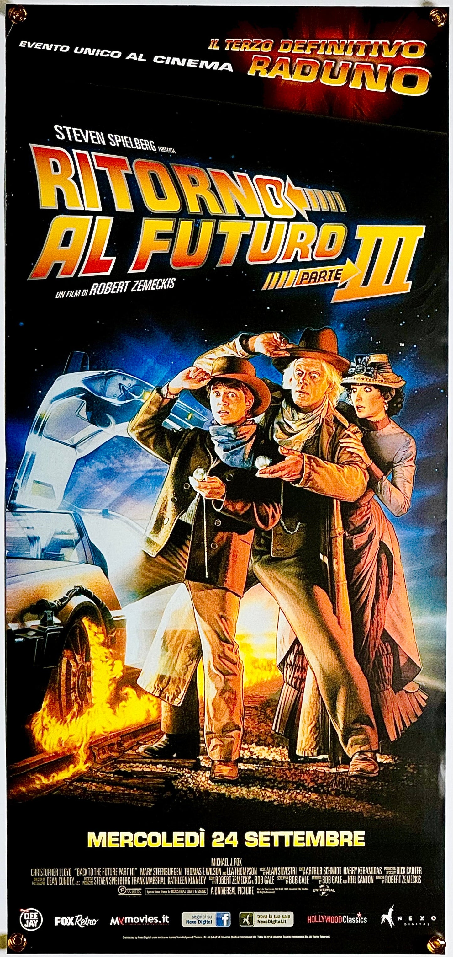 『バック・トゥ・ザ・フューチャー PART3』 映画 ポスター イタリア オリジナル [1786]