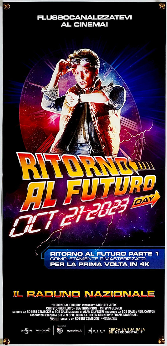 『バック・トゥ・ザ・フューチャー 4Kリマスター版』 映画 ポスター イタリア オリジナル [1787]