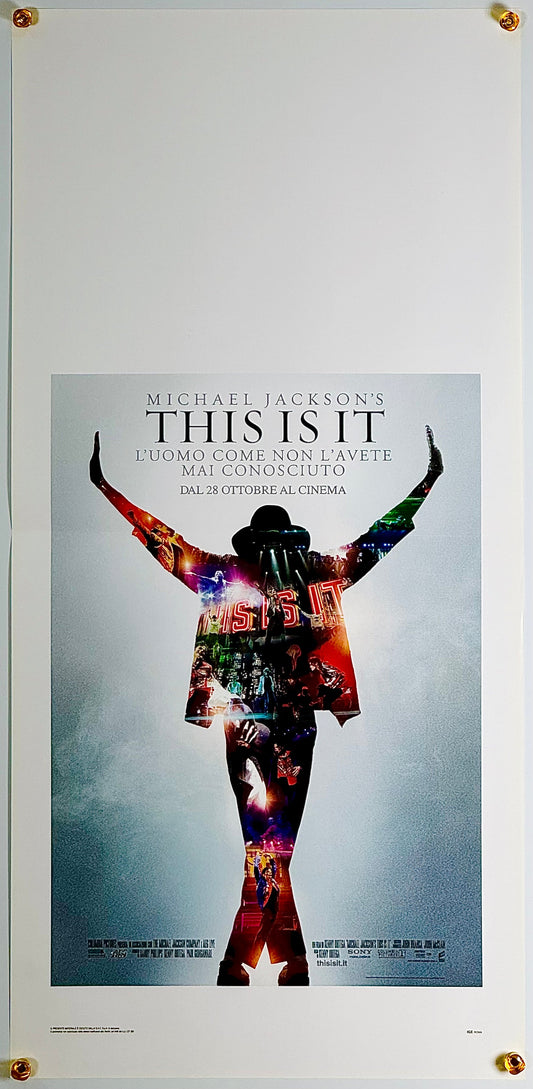 『マイケル・ジャクソン THIS IS IT』 映画 ポスター イタリア オリジナル [1788]