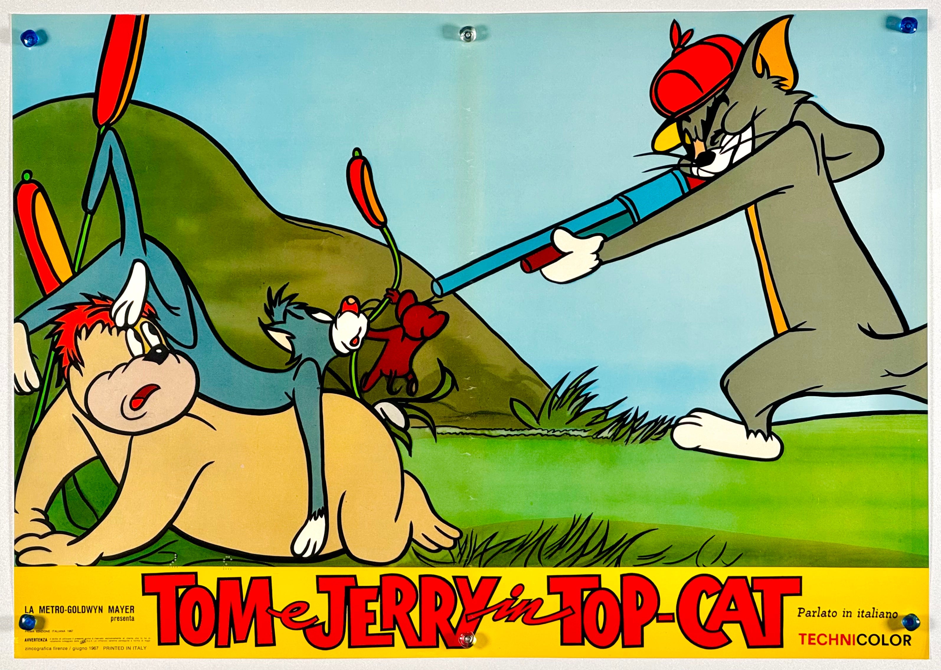 Tom and Jerry トムとジェリー ポスター B2 1990年代 トムとジェリー Tom e Jerry in Top Cat』 海外アニメ イタリア - 海外
