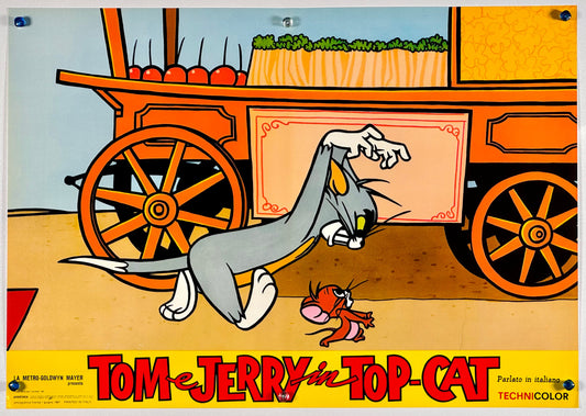 『トムとジェリー Tom e Jerry in Top Cat』 映画 ポスター イタリア オリジナル [180]
