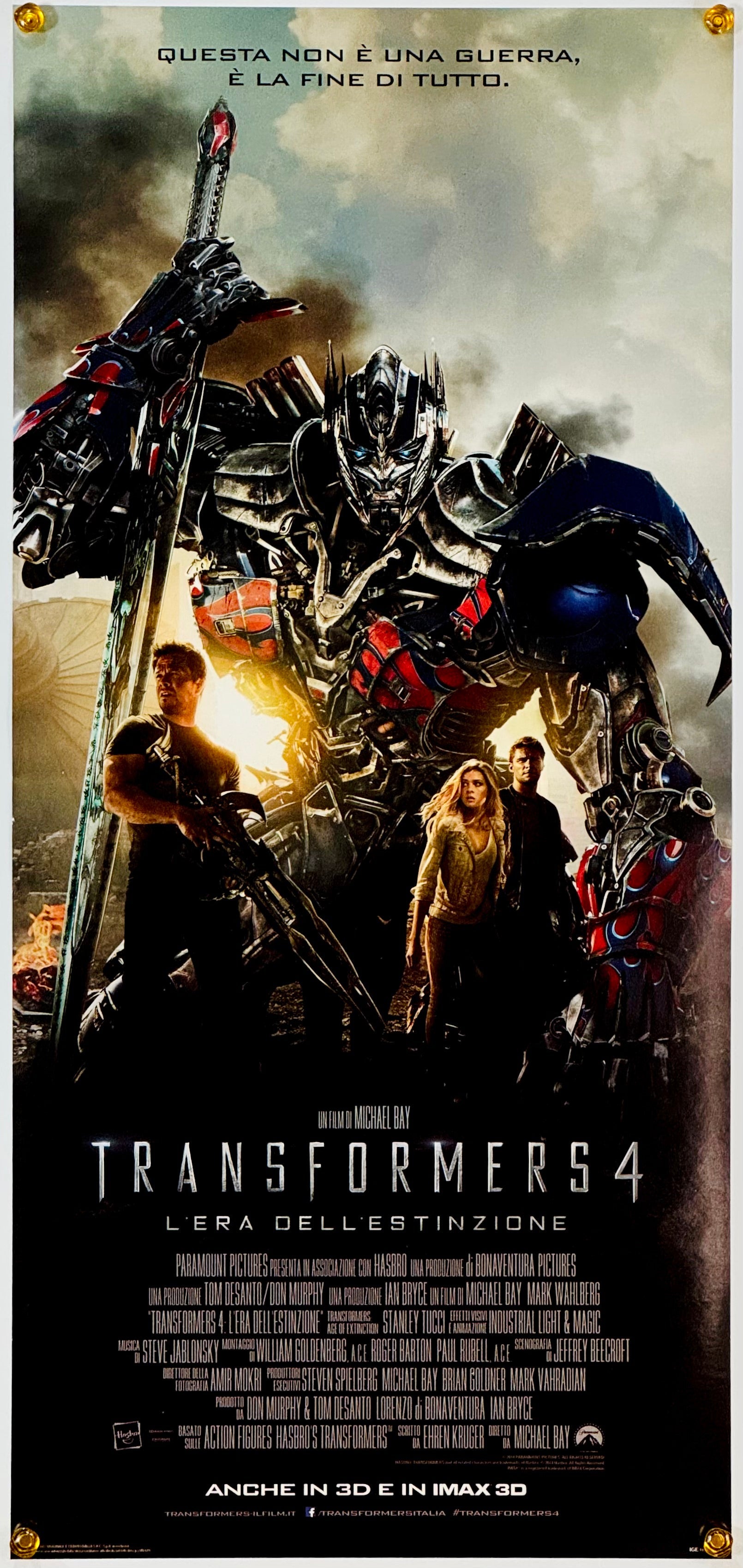 『トランスフォーマー ロストエイジ』 映画 ポスター イタリア オリジナル [1819]