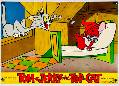 『トムとジェリー Tom e Jerry in Top Cat』 映画 ポスター イタリア オリジナル [182]