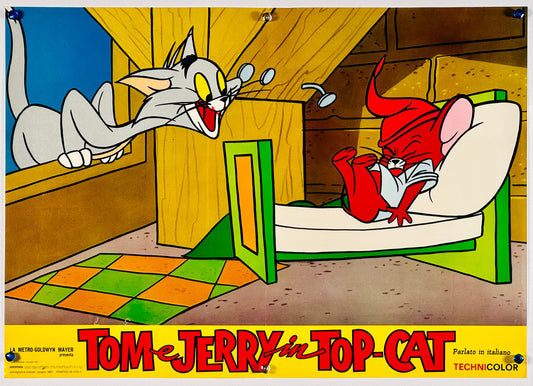 『トムとジェリー Tom e Jerry in Top Cat』 映画 ポスター イタリア オリジナル [182]