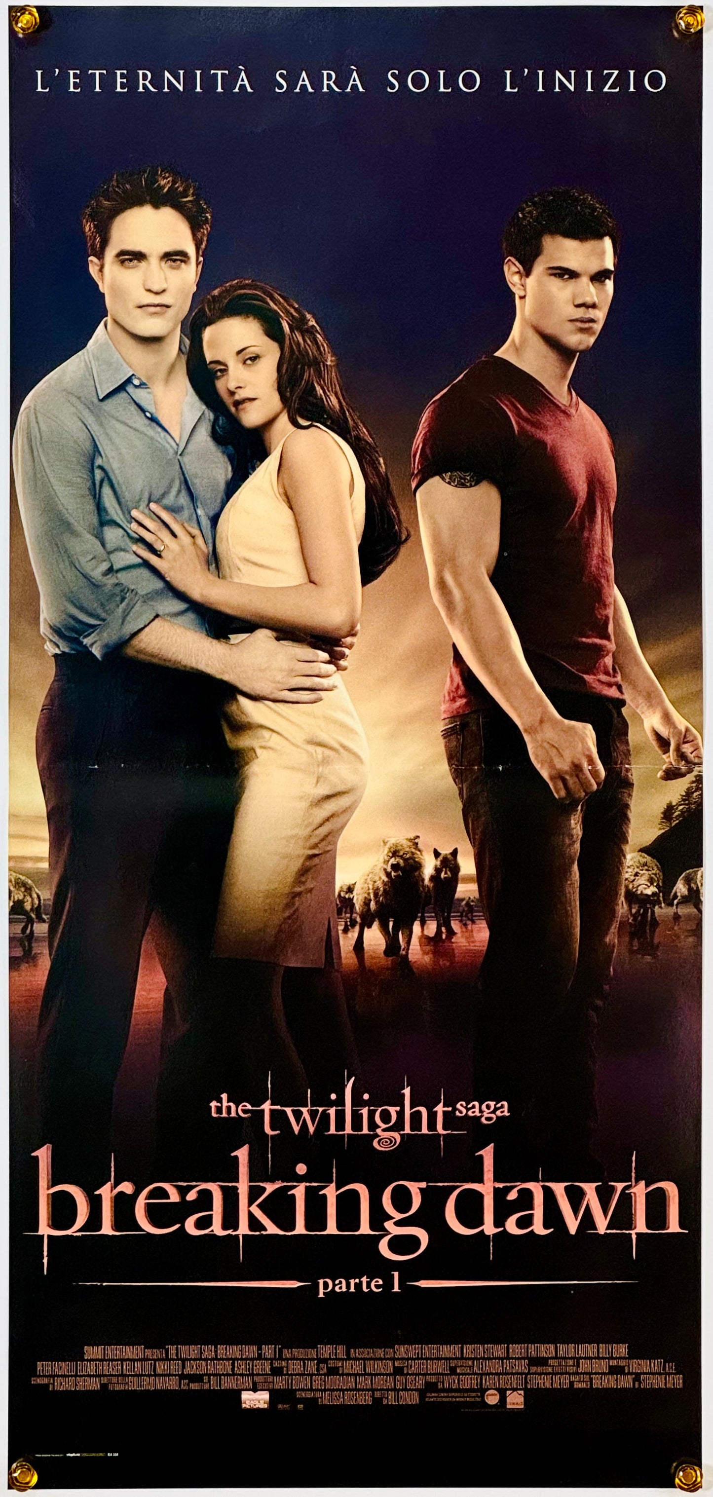 『トワイライト・サーガ ブレイキング・ドーン Part1』 映画 ポスター イタリア オリジナル [1840]