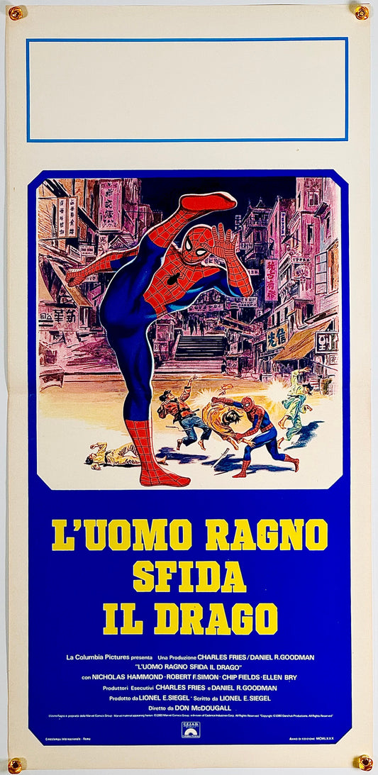 『スパイダーマン ドラゴンの挑戦』 映画 ポスター イタリア オリジナル [1846]