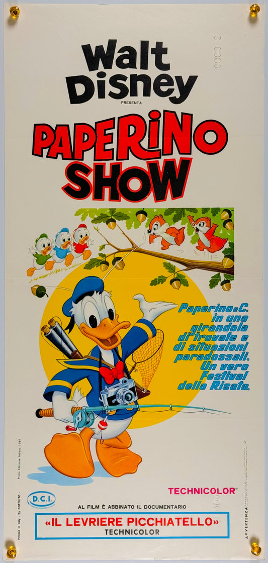 『ウォルト・ディズニー Walt Disney Donald Duck and his Companions』 映画 ポスター イタリア オリジナル [1862]