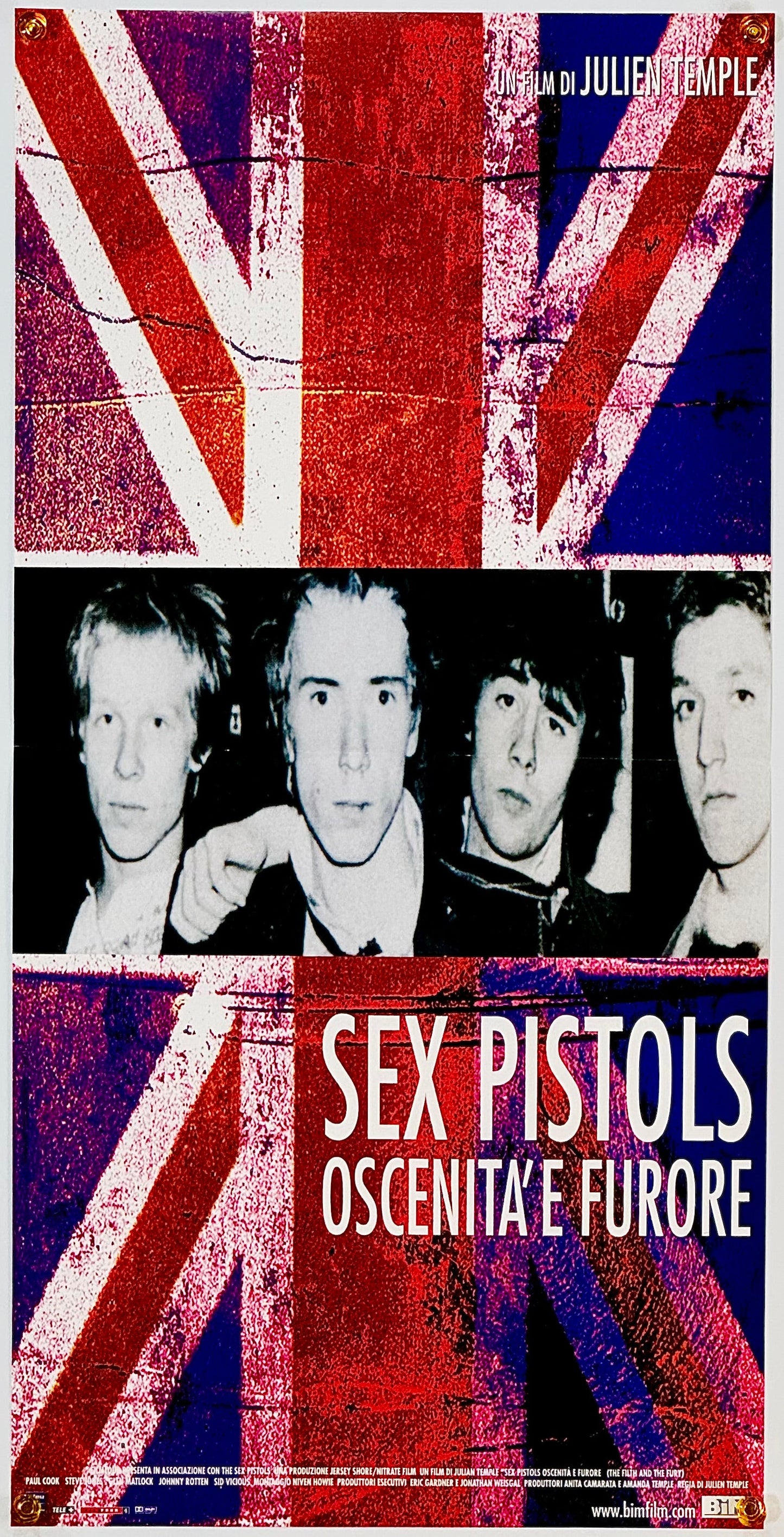 『No Future: A Sex Pistols Film』 映画 ポスター イタリア オリジナル [1865]