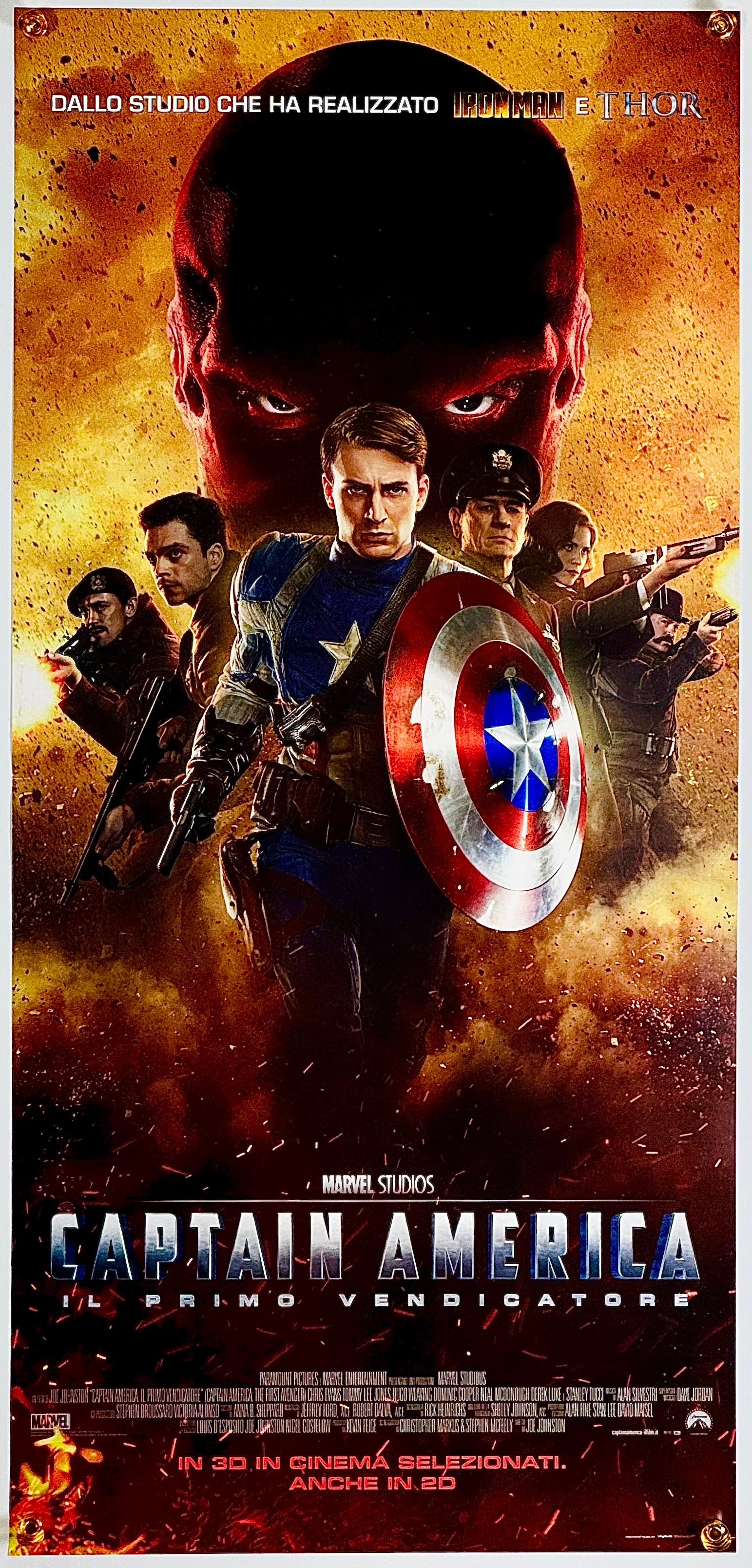 『キャプテン・アメリカ ザ・ファースト・アベンジャー』 映画 ポスター イタリア オリジナル [1869]