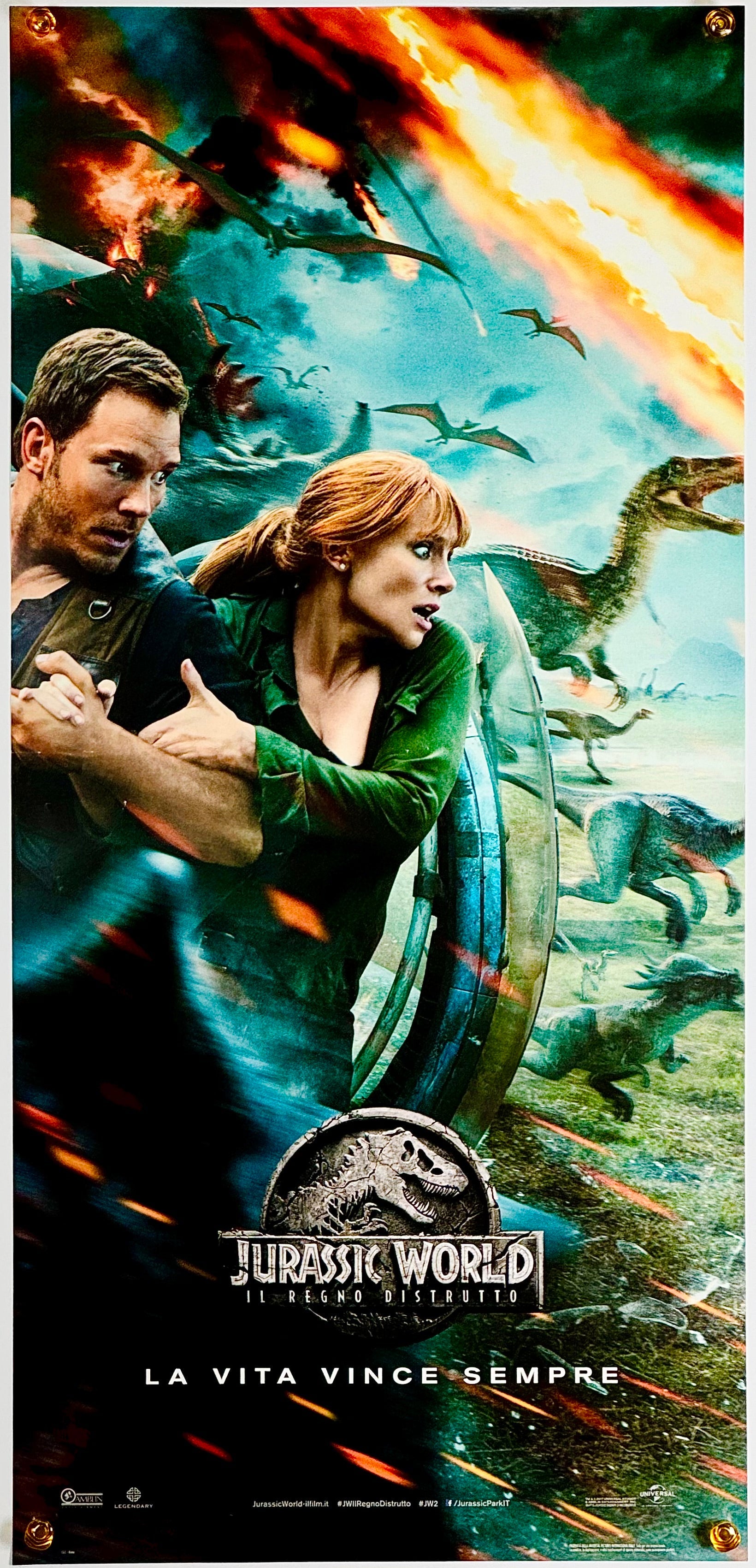 『ジュラシック・ワールド 炎の王国』 映画 ポスター イタリア オリジナル [1873]