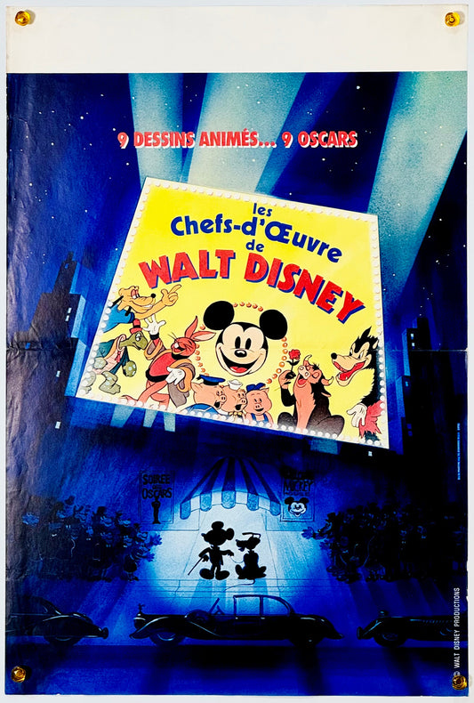 『ディズニー Academy Award Review of Walt Disney Cartoons』 映画 ポスター フランス オリジナル [1935]