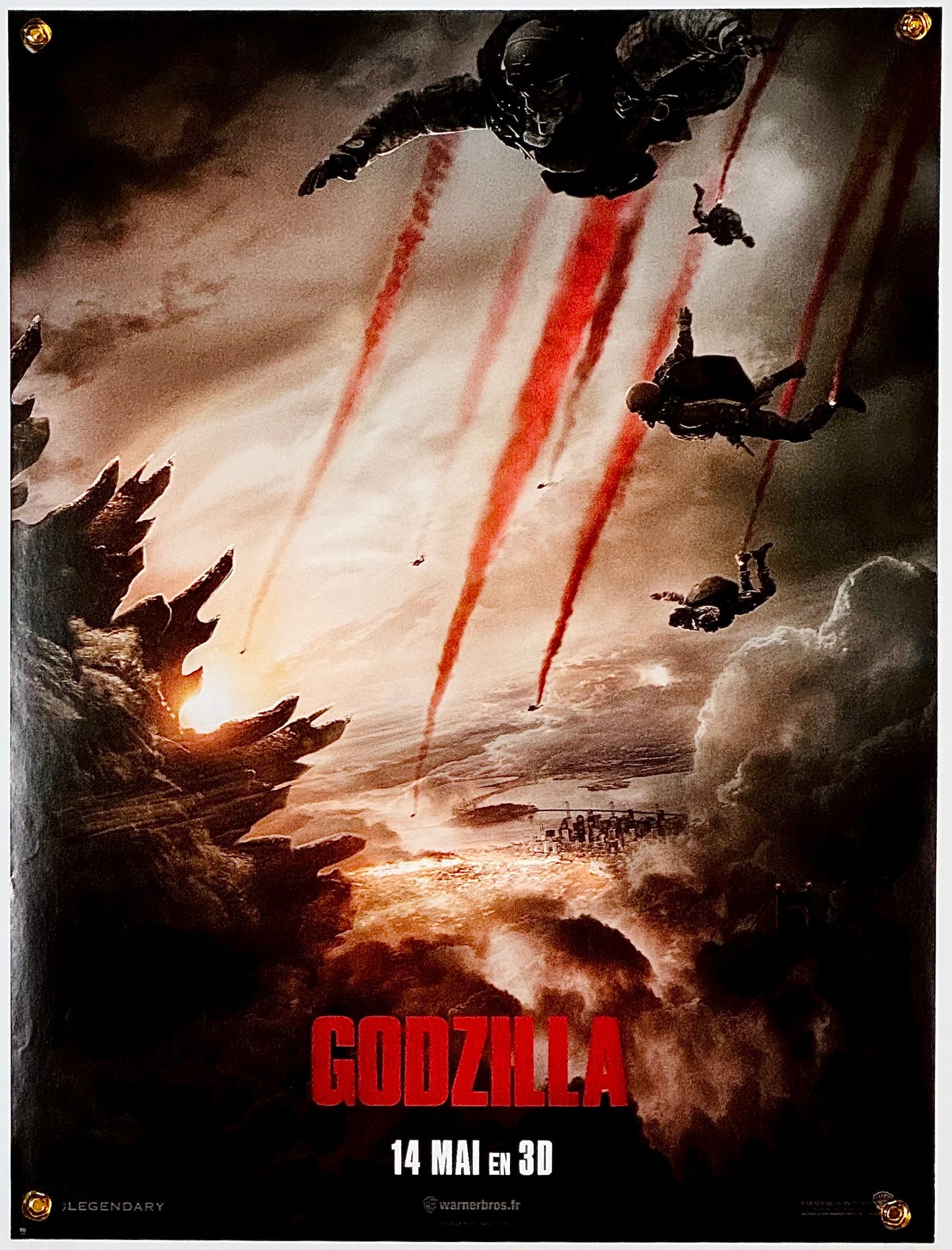 『GODZILLA ゴジラ』 映画 ポスター フランス オリジナル [1958]