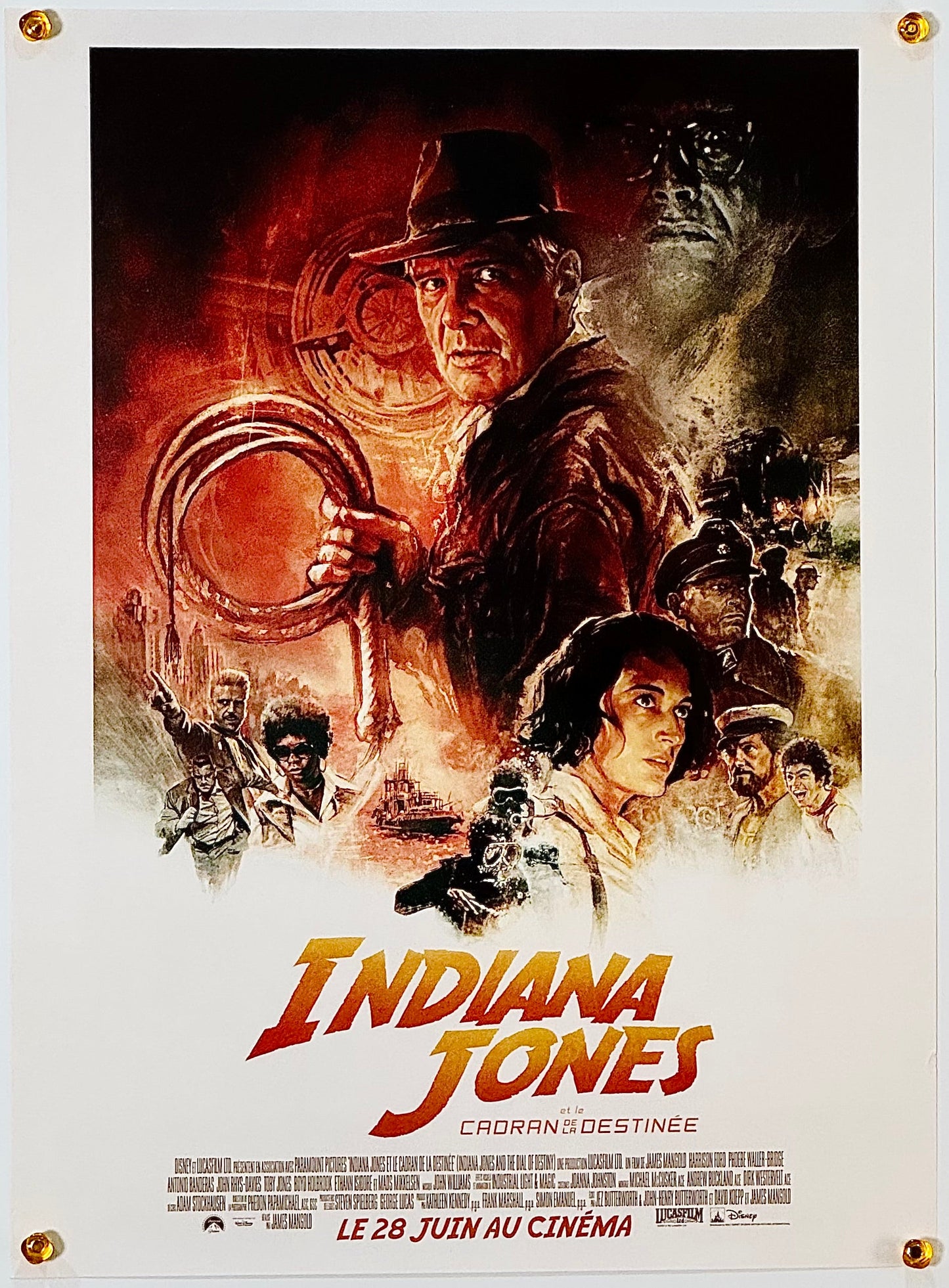 『インディ・ジョーンズと運命のダイヤル』 映画 ポスター フランス オリジナル [1972]