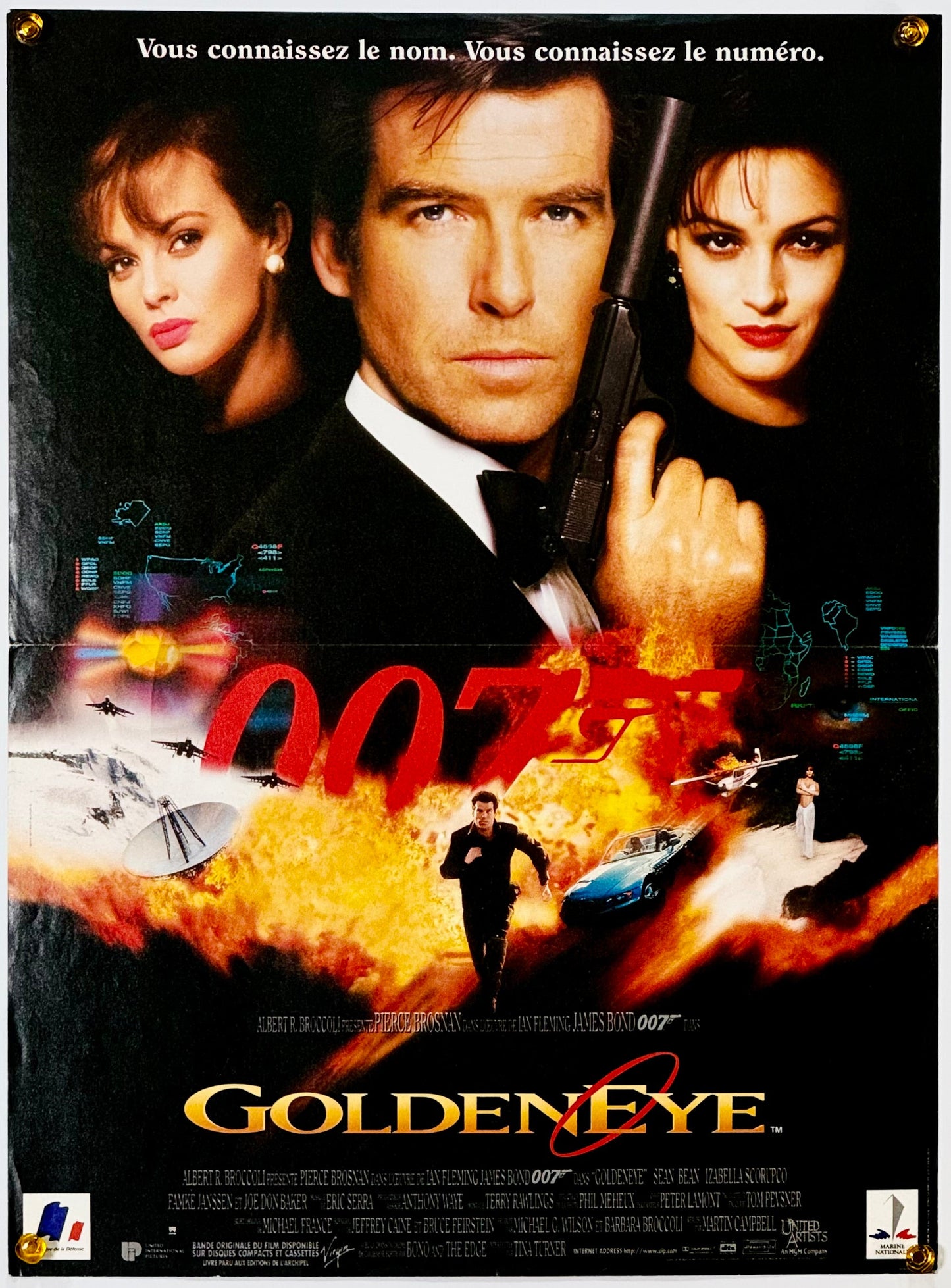 『007 ゴールデンアイ』 映画 ポスター フランス オリジナル [1975]