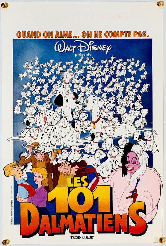 『101匹わんちゃん』 映画 ポスター フランス オリジナル [1976]