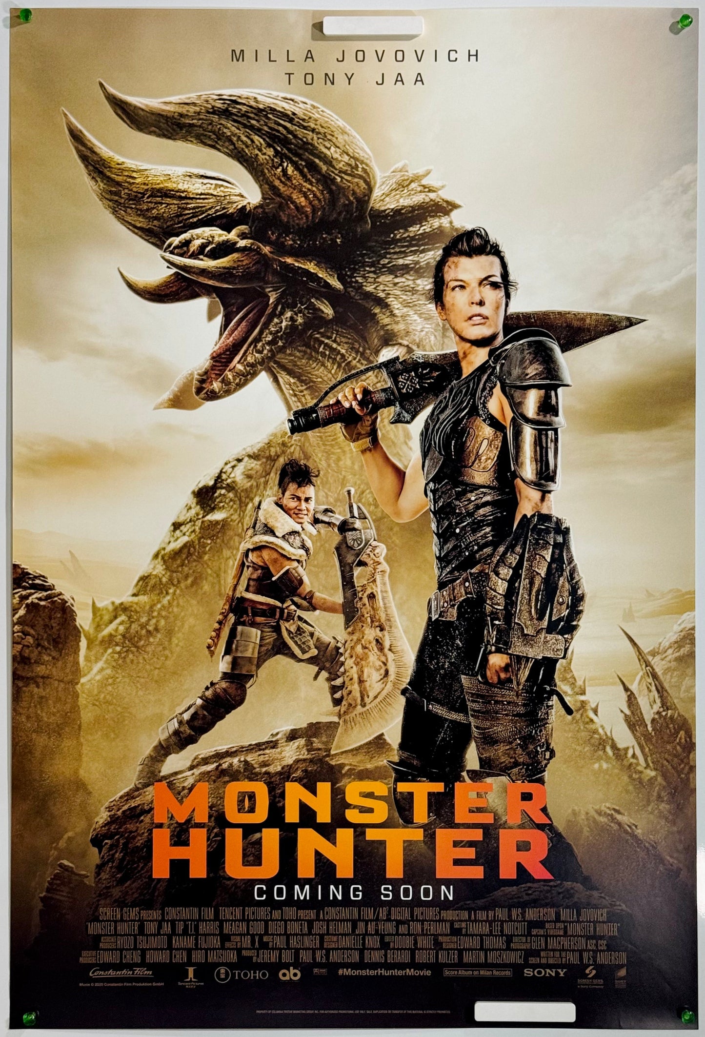 『モンスターハンター』 映画 ポスター アメリカ オリジナル [2009]