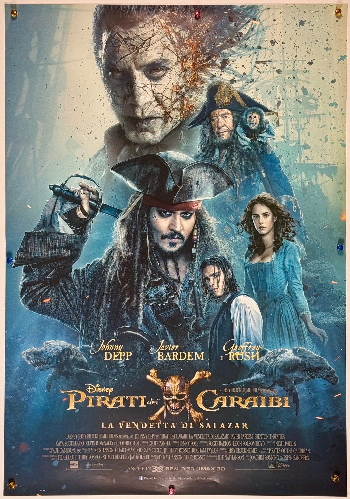 『パイレーツ・オブ・カリビアン 最後の海賊』 映画 ポスター イタリア オリジナル [200]