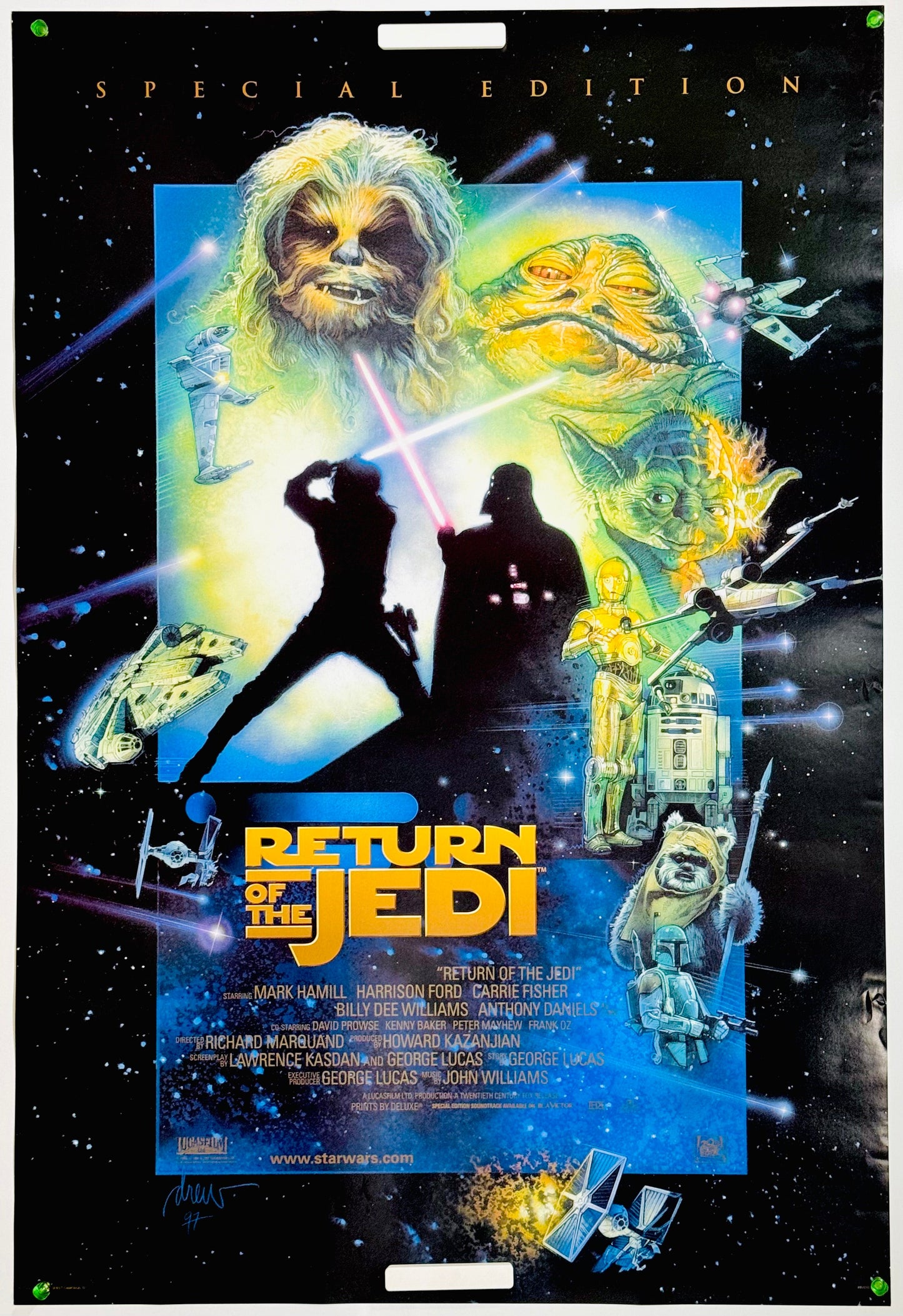 『スター・ウォーズ エピソード6 ジェダイの復讐』 映画 ポスター アメリカ オリジナル [2040]
