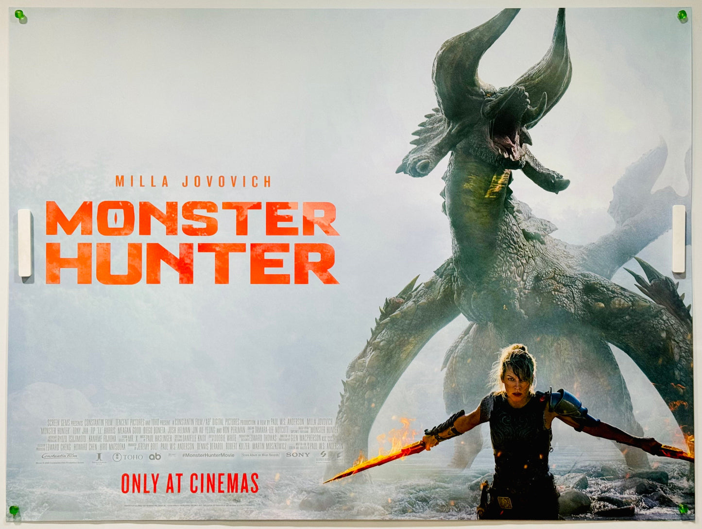 『モンスターハンター』 映画 ポスター イギリス オリジナル [2054]