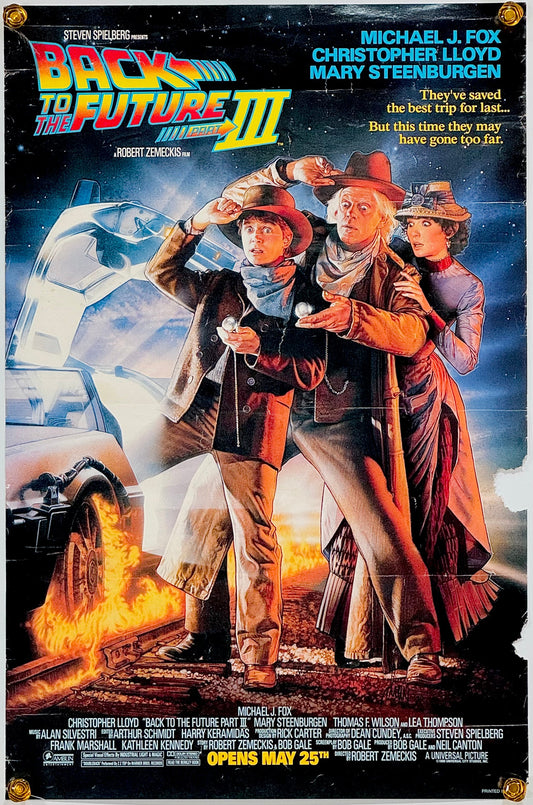『バック・トゥ・ザ・フューチャー PART3』 映画 ポスター アメリカ オリジナル [2194]