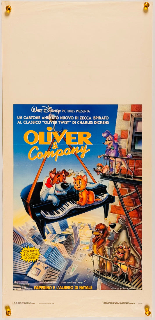 『オリバー ニューヨーク子猫ものがたり』 映画 ポスター イタリア オリジナル [225]