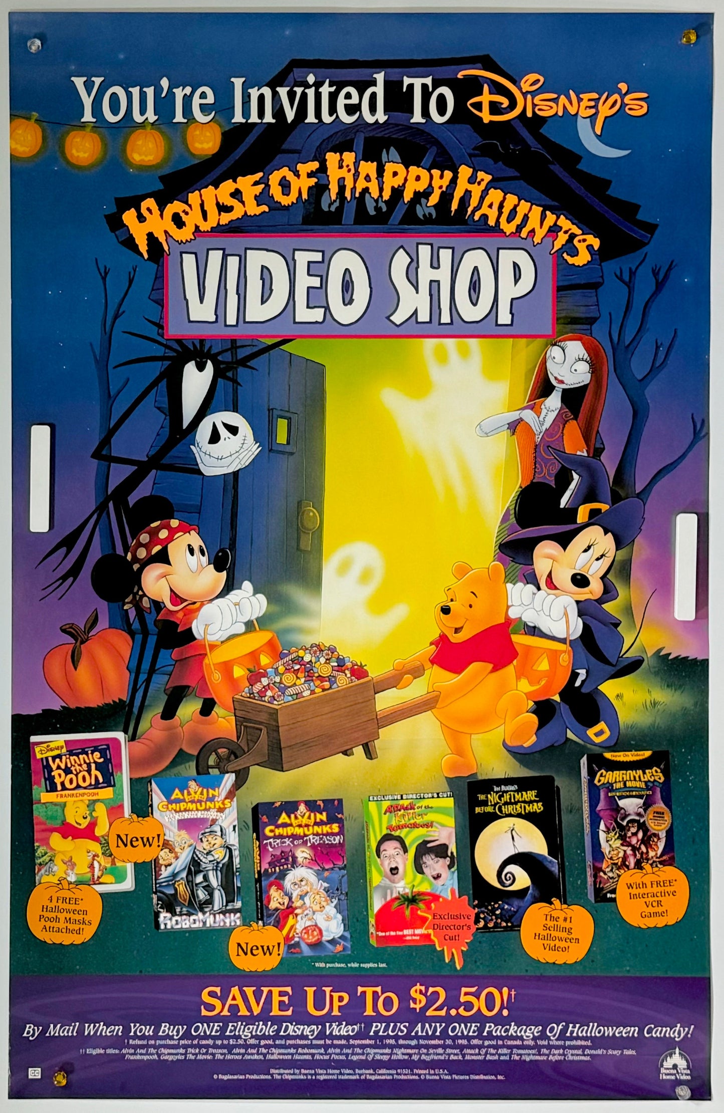 『ディズニー VHS宣伝ポスター』 広告 ポスター アメリカ オリジナル [2308]
