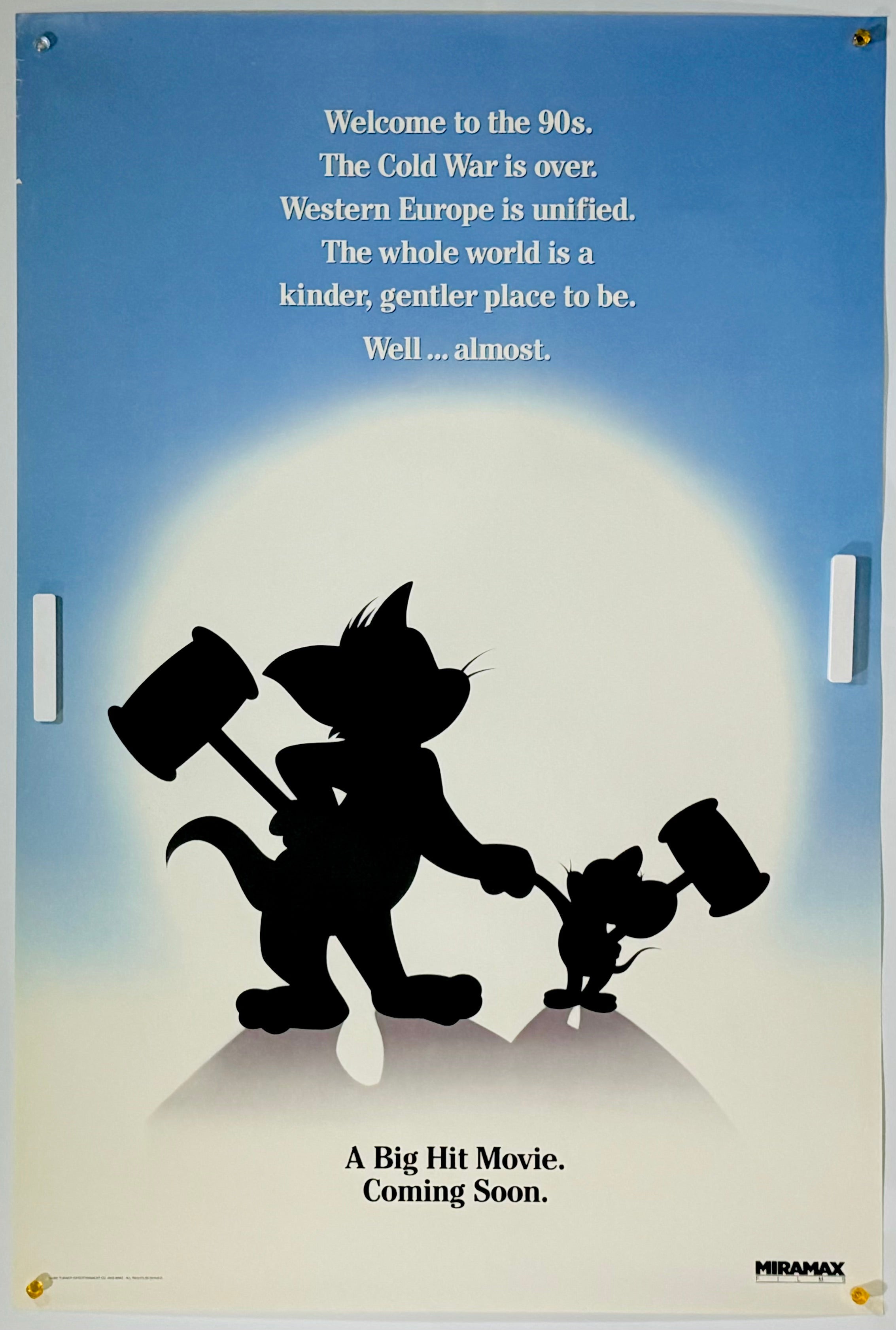 美品　USA劇場用1シート　劇場版　トムとジェリーの大冒険　ティザー ポスター 美品 USA劇場用1シート 劇場版 トムとジェリーの大冒険 ティザー