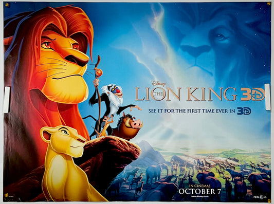 『ライオン・キング ディズニーデジタル3D』 映画 ポスター イギリス オリジナル [2330]