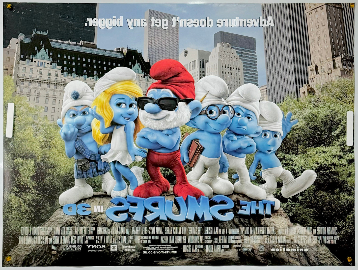 『スマーフ』 映画 ポスター イギリス オリジナル [2335]