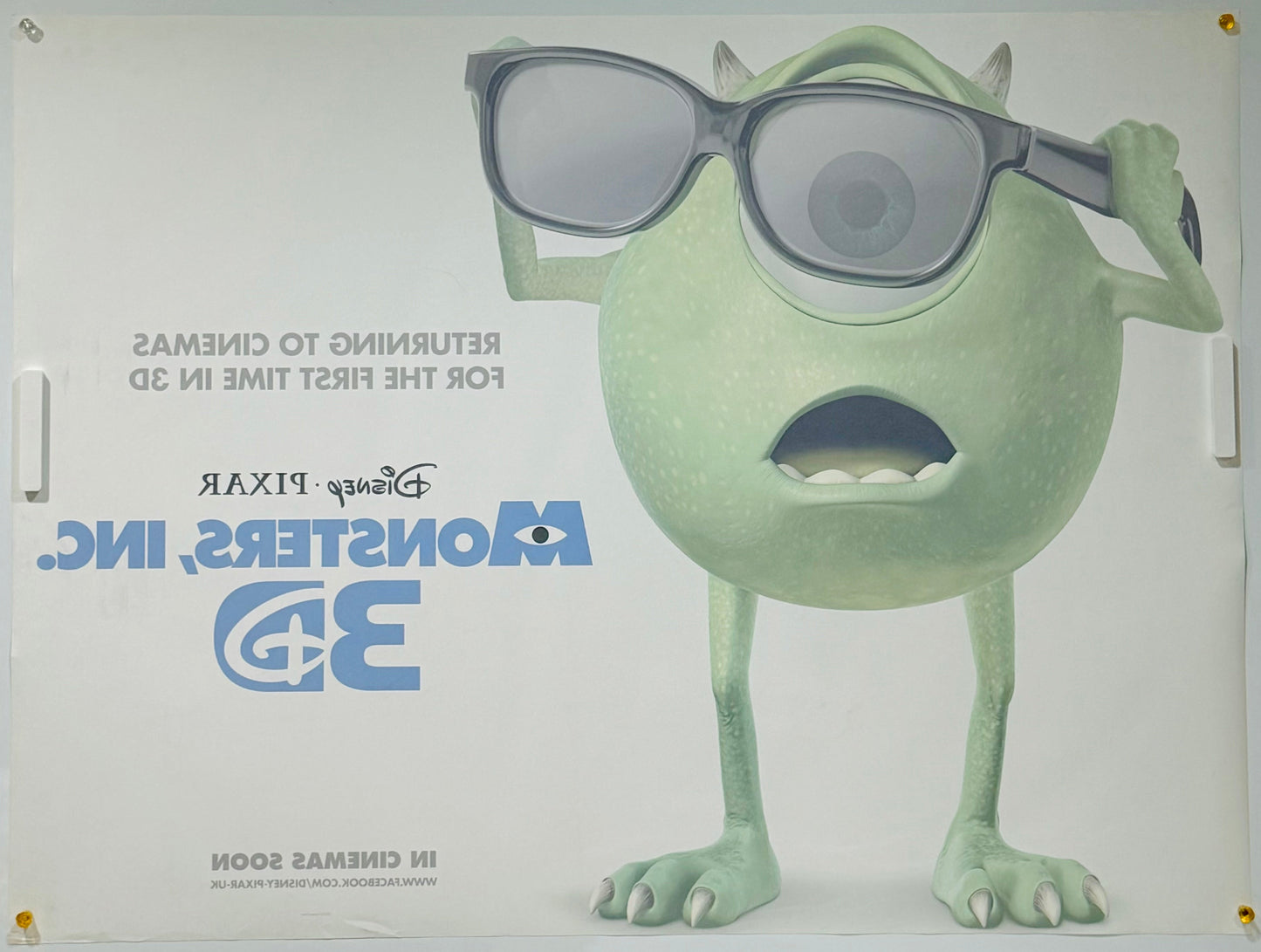 『モンスターズ・インク 3D』 映画 ポスター イギリス オリジナル [2336]