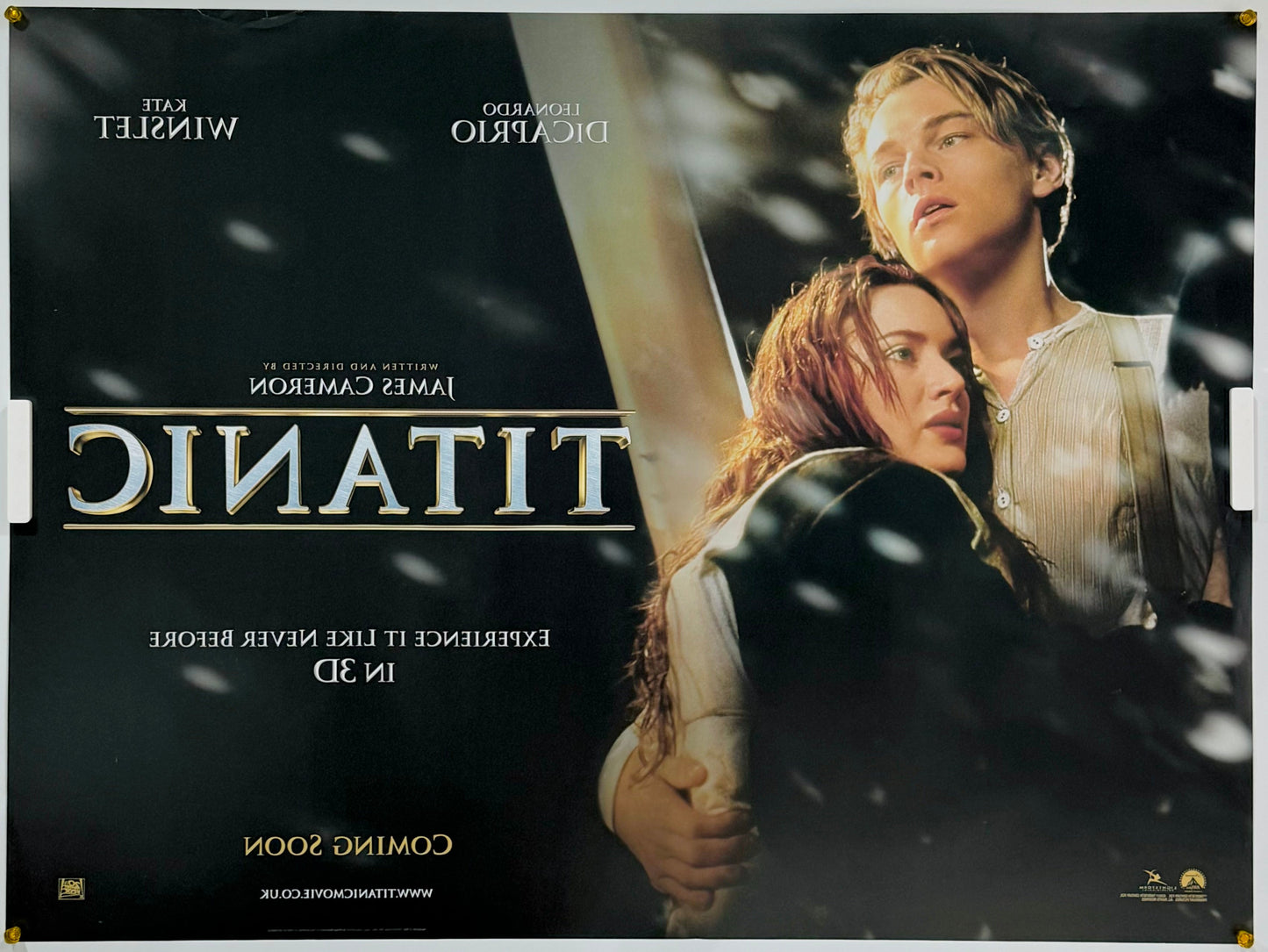 『タイタニック 3D』 映画 ポスター イギリス オリジナル [2339]