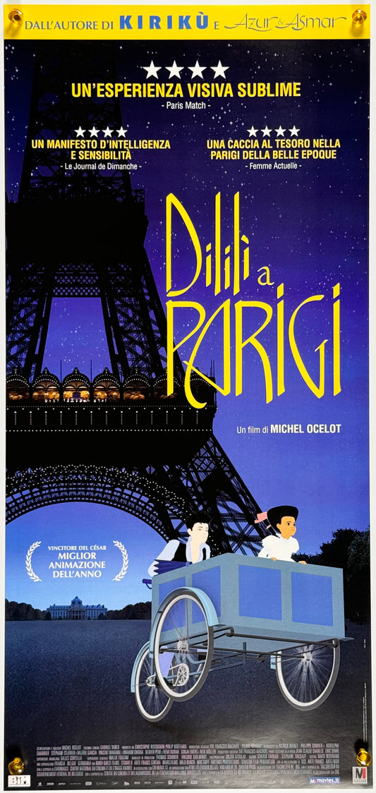 『ディリリとパリの時間旅行』 映画 ポスター イタリア オリジナル [234]