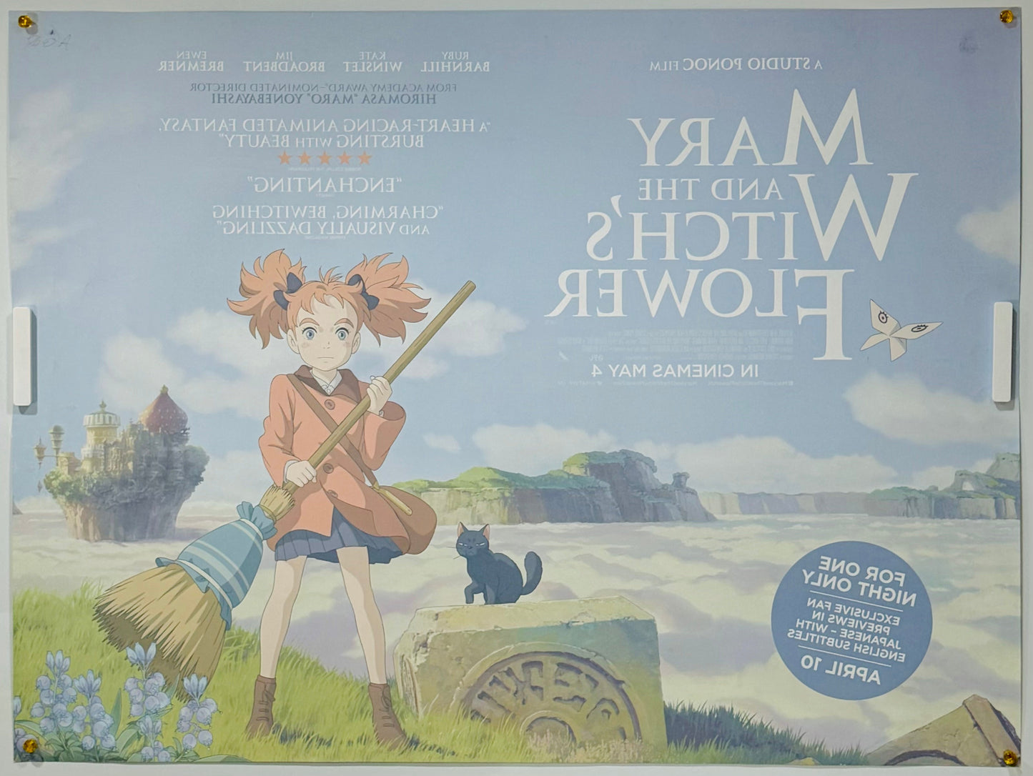 『メアリと魔女の花』 映画 ポスター イギリス オリジナル [2357]