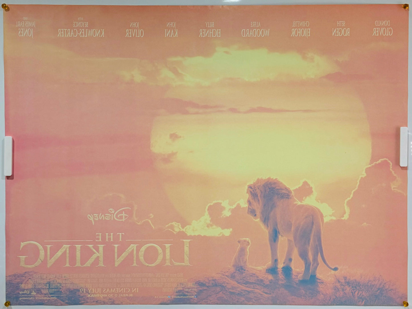 『ライオン・キング(2019)』 映画 ポスター イギリス オリジナル [2381]