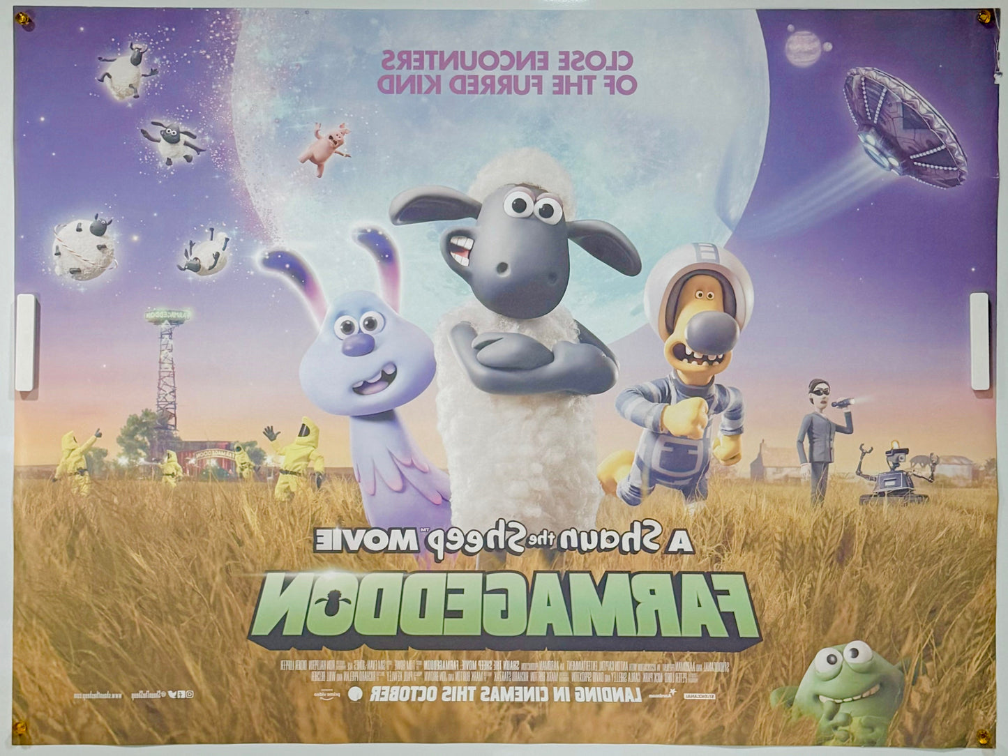 『ひつじのショーン UFOフィーバー！』 映画 ポスター イギリス オリジナル [2382]