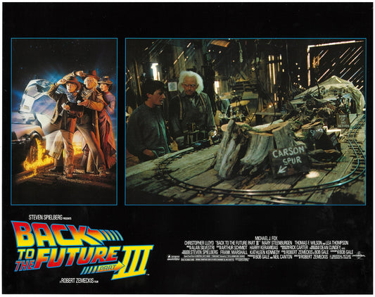 『バック・トゥ・ザ・フューチャー PART3』 映画 ロビーカード アメリカ オリジナル [2391]