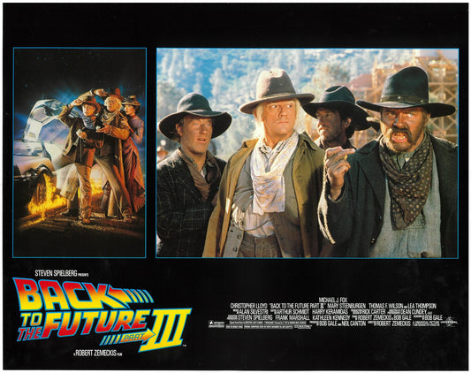 『バック・トゥ・ザ・フューチャー PART3』 映画 ロビーカード アメリカ オリジナル [2393]
