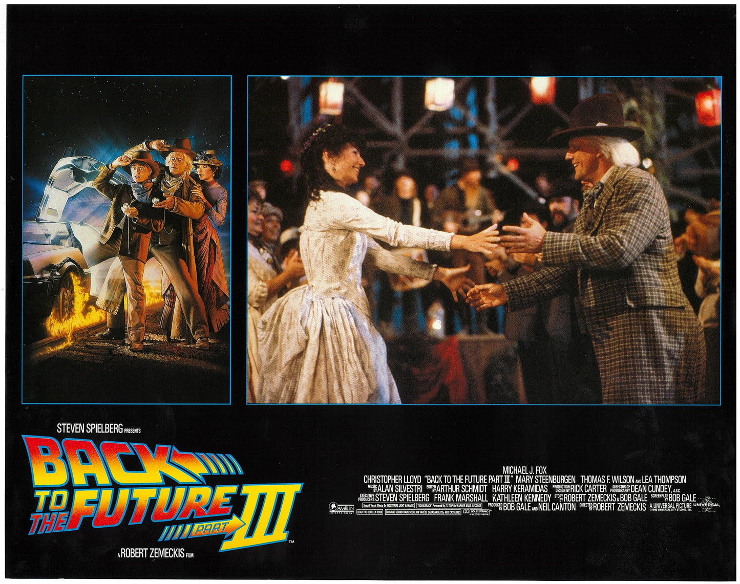 『バック・トゥ・ザ・フューチャー PART3』 映画 ロビーカード アメリカ オリジナル [2394]