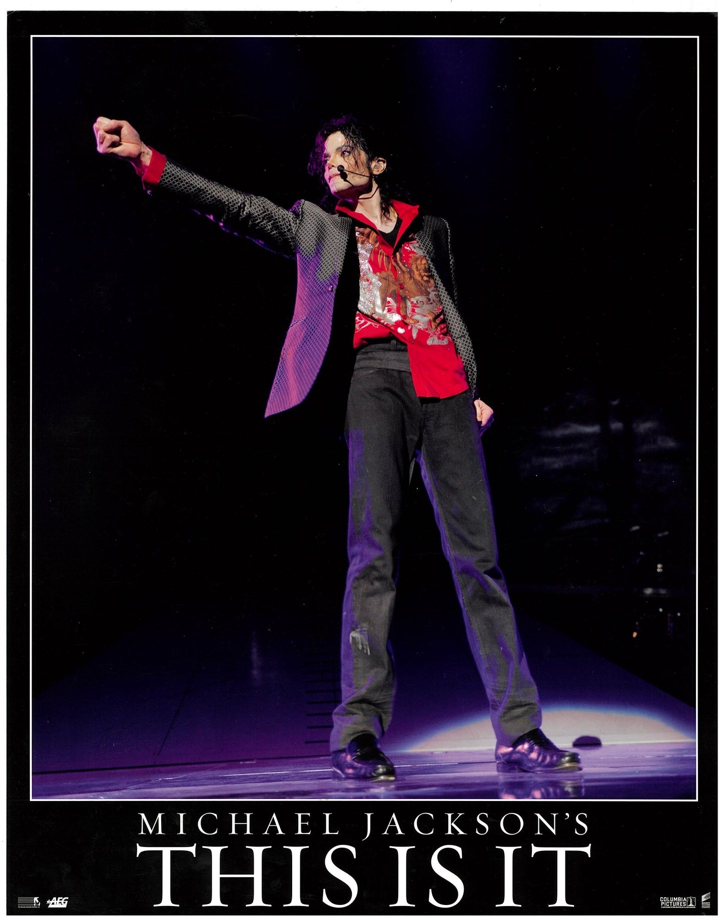 『マイケル・ジャクソン THIS IS IT』 映画 ロビーカード アメリカ オリジナル [2490]