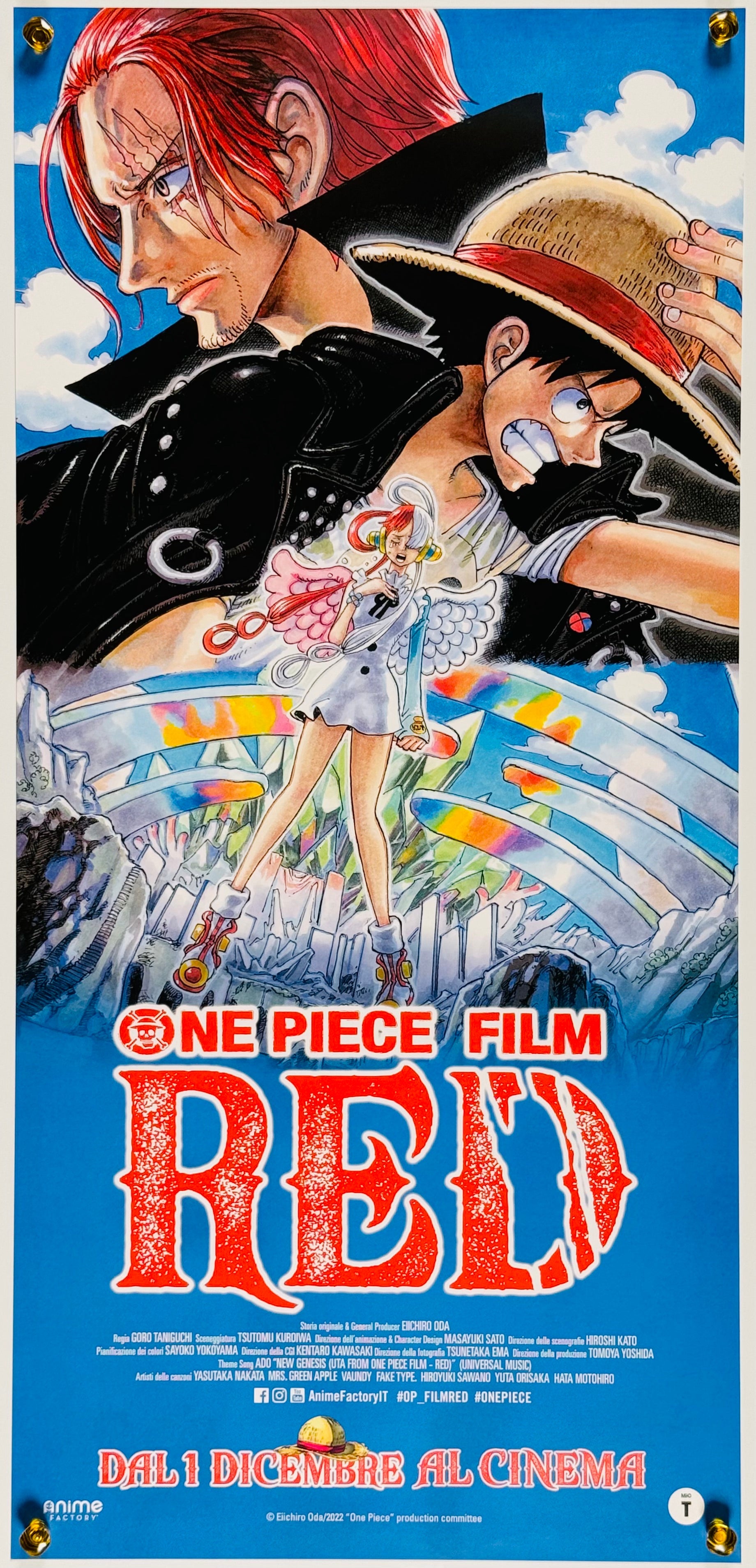 ONE PIECE FILM RED』 国内アニメ イタリア - 海外版映画ポスター専門