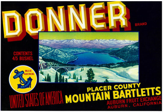 『DONNER』 広告 ラベル アメリカ オリジナル [2723]